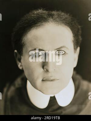 Gruseliges Porträt von Harry Houdini Stockfoto