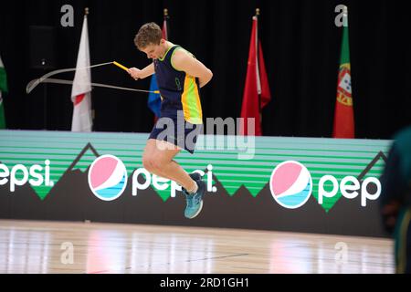 World Jump Rope International Open, Colorado Springs, Colorado, USA. 17. Juli 2023. Single Rope Individual Freestyle Credit: Casey B. Gibson/Alamy Live News Stockfoto