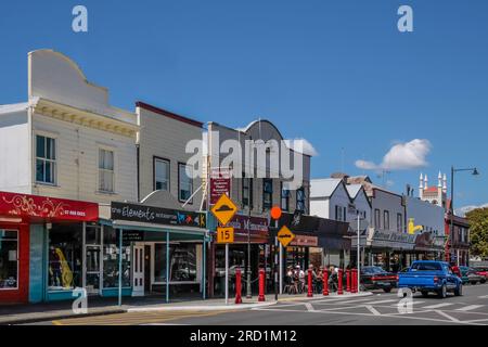 Geografie/Reise, Neuseeland, Waikato, Themse, Altstadt von Themse, Coromandel-Halblinsel, Waikato, ADDITIONAL-RIGHTS-CLEARANCE-INFO-NOT-AVAILABLE Stockfoto