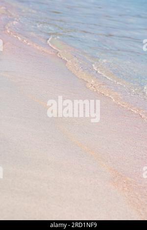 Sanftes Wasser am Strand von Elafonisi - Kreta, Griechenland Stockfoto