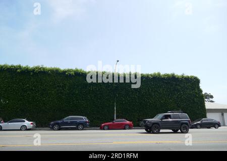 Malibu, Kalifornien, USA 16. Juli 2023 David Geffen Home am Pacific Coast Highway am 16. Juli 2023 in Malibu, Kalifornien, USA. Foto: Barry King/Alamy Stock Photo Stockfoto