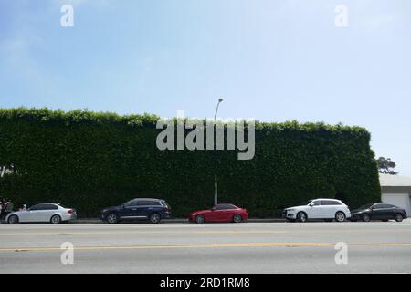 Malibu, Kalifornien, USA 16. Juli 2023 David Geffen Home am Pacific Coast Highway am 16. Juli 2023 in Malibu, Kalifornien, USA. Foto: Barry King/Alamy Stock Photo Stockfoto