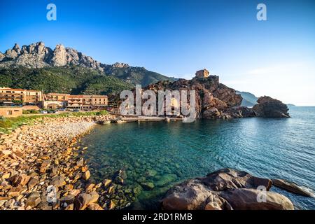 In der Stadt Porto auf der Insel Korsika, Westküste, Frankreich Stockfoto