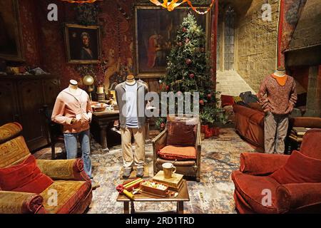 Hogwarts' tolles Hall-Kostüm und Requisiten auf der Warner bros Studio Tour London - The Making of Harry Potter, Großbritannien Stockfoto