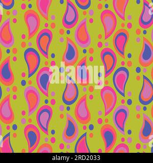 Modernes abstraktes geometrisches Nahtloses Muster für Kinder. Geometrischer Hintergrund im 90s-Stil für Kinder oder trendiges Design mit abstrakten Collagenformen. Stock Vektor