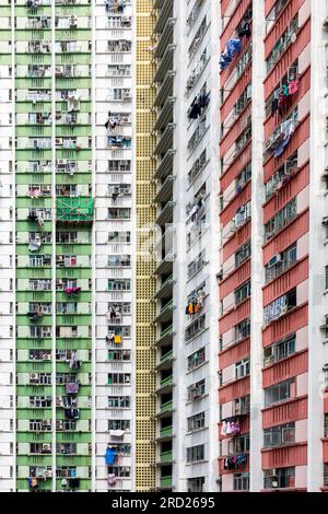 Ping Shek, öffentlicher Wohnungsbau, Kowloon, Hongkong, SAR, China Stockfoto