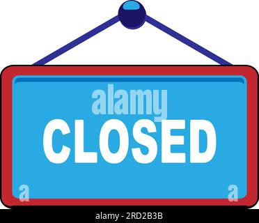 Schönes Closed Tag Vektor-Linie-Symbol Stock Vektor