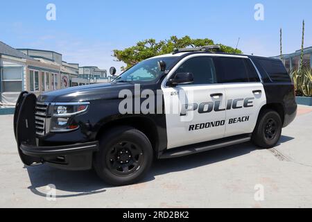 Redondo Beach, Kalifornien: Redondo Beach Polizeiauto Stockfoto