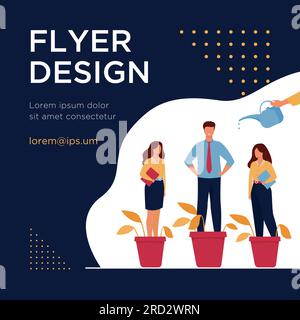 Die Metapher des wachsenden Unternehmertums Stock Vektor