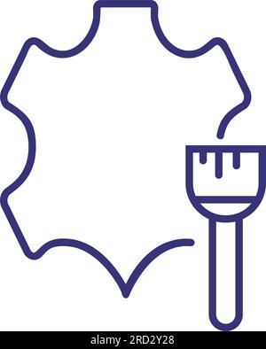 Symbol für Lederaktualisierung Stock Vektor