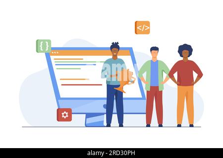 Gewinner des Programmers-Wettbewerbs Stock Vektor