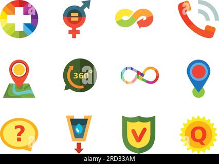 Auswahl Der Symbole Stock Vektor