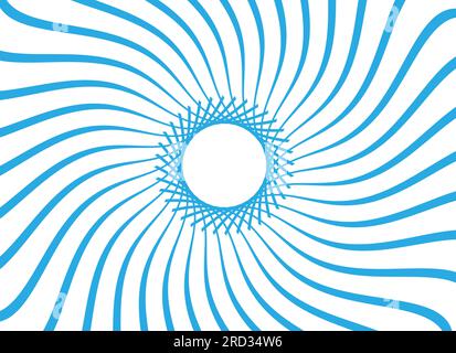 Blauer Wirbel Sonnenaufgang Abstrakter Hintergrund. - Ray. - Ich Radial. Vektordarstellung Stock Vektor