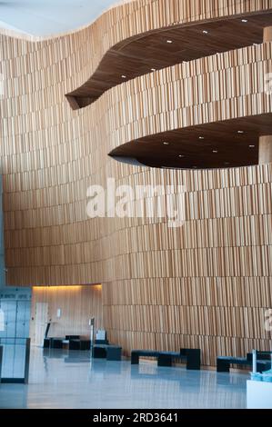 Rund um Oslo - Interieur des berühmten Opernhauses Stockfoto