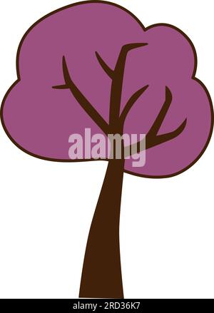 Symbol für einsamen Vektor. Symbol für violetten Vektor. Stock Vektor