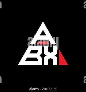 ABX, ABX-Logo, ABX-Buchstabe, ABXZ-Dreieck, ABX-Dreieck, ABX-Gaming-Logo, ABX-Vektor, ABX-Schriftart, ABX-Logo-Design, ABX-Monogramm, Logo der ABX-Technologie, Stock Vektor