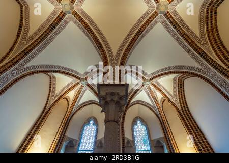 Im Bischofspalast von Astorga, entworfen vom berühmten katalanischen Modernisten Antoni Gaudí. Astorga (León), Spanien. Stockfoto