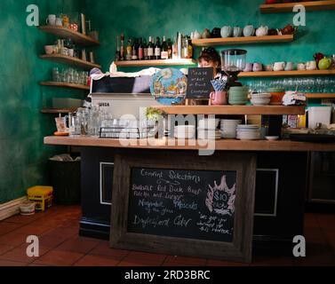 Das Convent Cafe and Gallery in Daylesford, Victoria, Australien Stockfoto