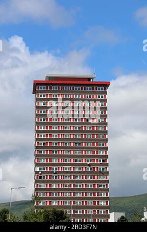 Der berühmte Divis Tower in West Belfast Stockfoto