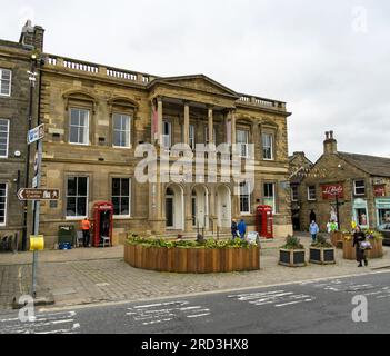 Skipton Town Hall, High Street, Skipton, North Yorkshire, England, UK Stockfoto