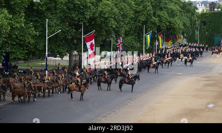 "Trooping the Colour" - Bericht des Oberst 2022 Stockfoto