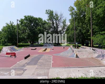 Lawrence, Kansas - 17. Juli 2023: SLKBP Hardcourt - Edgewood Park Stockfoto