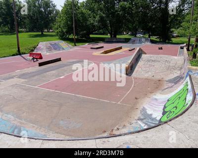 Lawrence, Kansas - 17. Juli 2023: SLKBP Hardcourt - Edgewood Park Stockfoto