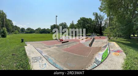Lawrence, Kansas - 17. Juli 2023: SLKBP Hardcourt - Edgewood Park Stockfoto