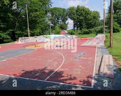 Lawrence, Kansas - 17. Juli 2023: SLKBP Hardcourt - Edgewood Park Stockfoto