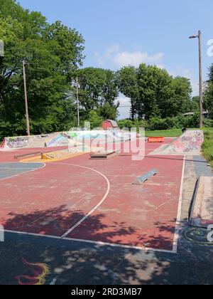 Lawrence, Kansas - 17. Juli 2023: SLKBP Hardcourt - Edgewood Park Stockfoto