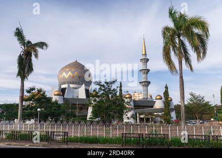 Sabah State Moschee oder Masjid Negeri Sabah. Kota Kinabalu, Malaysia Stockfoto