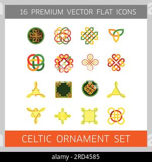 Celtic Ornament Symbolsatz Stock Vektor