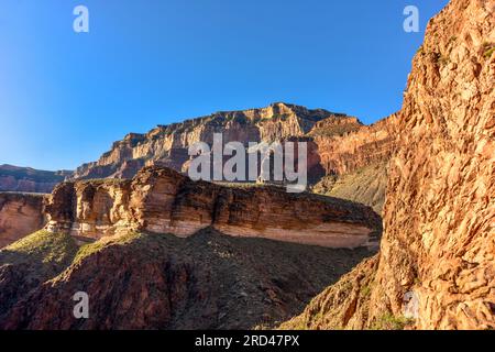 Sediment im Sonnenlicht Grand Canyon Stockfoto