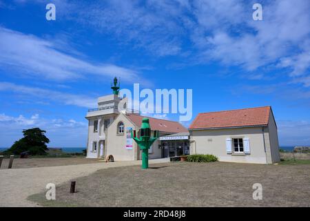 Malerisches Pointe Saint Gildas, Loire Atlantique Fr. Stockfoto