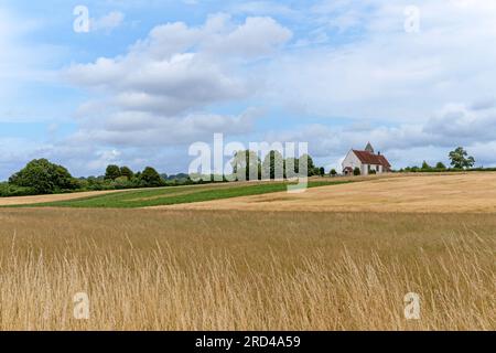 St Hubert’s Church, Idsworth, England, Hampshire, Vereinigtes Königreich Stockfoto