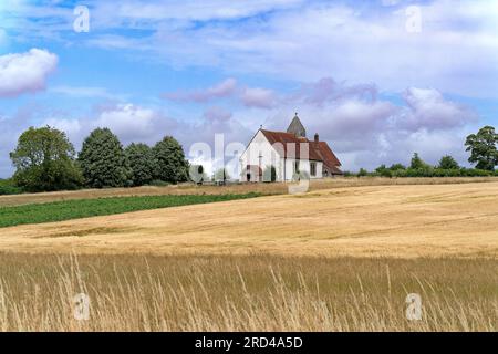 St Hubert’s Church, Idsworth, England, Hampshire, Vereinigtes Königreich Stockfoto