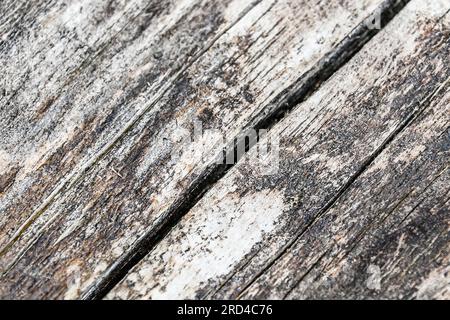 Oberfläche von alten braun geplatzt und verfallenen Holzstruktur Stockfoto