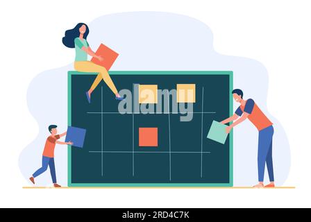 Planungsaufgaben des Business-Teams Stock Vektor