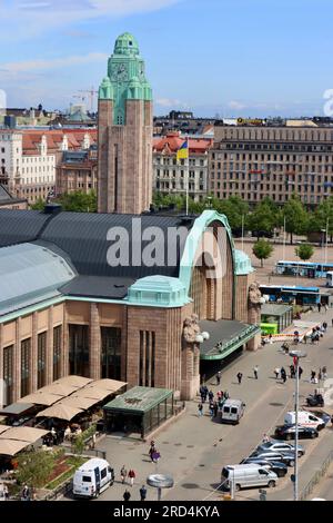 Der Hauptbahnhof Helsinki wurde vom Architekten Eliel Saarinen entworfen Stockfoto