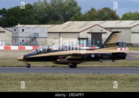 Royal International Air Tattoo, RAF Fairford, 16. Juli 2023. Fursan Al Emarat vom United Arab Emerates Air Force Aerobatic Team. Stockfoto