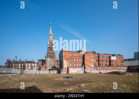 St. Patrick's Church, Belfast ist eine römisch-katholische Kirche in der Donegall Street Gegend von Belfast, Nordirland Stockfoto