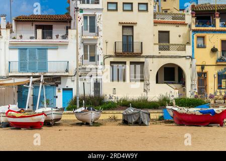 Blanes, Spanien, 15. Juni 2023. Blick auf die touristische Stadt Blanes in Girona, Katalonien. Stockfoto