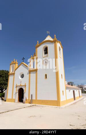 Kirche Nossa Senhora da Luz de Lagos, Praia da Luz, Bezirk Faro, Algarve, Portugal Stockfoto