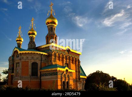 Russische Kapelle in Darmstadt Stockfoto