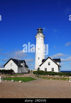 Leuchtturm in Hirtshals, Westküste Dänemarks Stockfoto