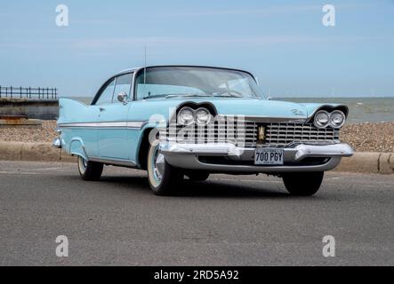 1959 Plymouth Fury klassischer amerikanischer Familienwagen in Standardgröße Stockfoto