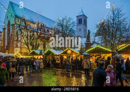 Schneemarkt, Freiburg im Breisgau, Schwarzwald, Baden-Württemberg, Deutschland Stockfoto