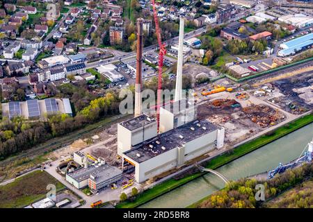 Dekonstruktion des verschlungenen Turms der ehemaligen Auguste Victoria-Kolosserie in Marl. Welle 7. Nordrhein-Westfalen, Deutschland Stockfoto