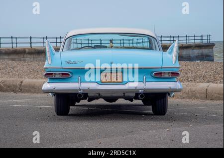 1959 Plymouth Fury klassischer amerikanischer Familienwagen in Standardgröße Stockfoto