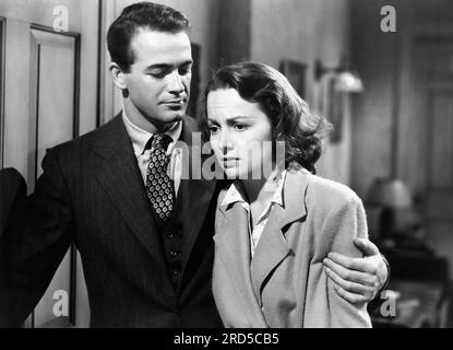 Mark Stevens, Olivia de Havilland, Drehort des Films "The Snake Pit", 20. Century-Fox, 1948 Stockfoto